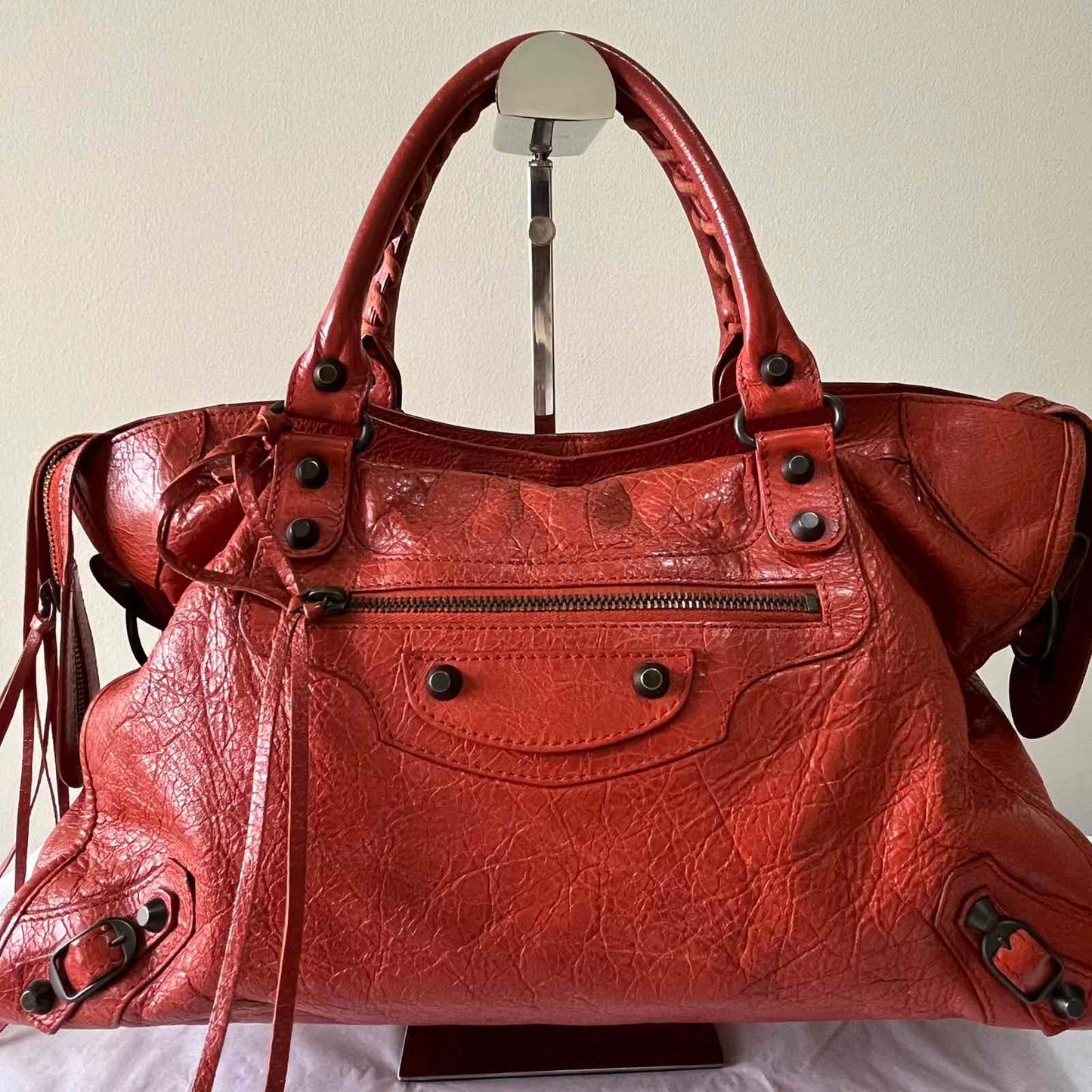 Balenciaga City Rust Orange β 9.4"H x 15"L x 5.5"W
