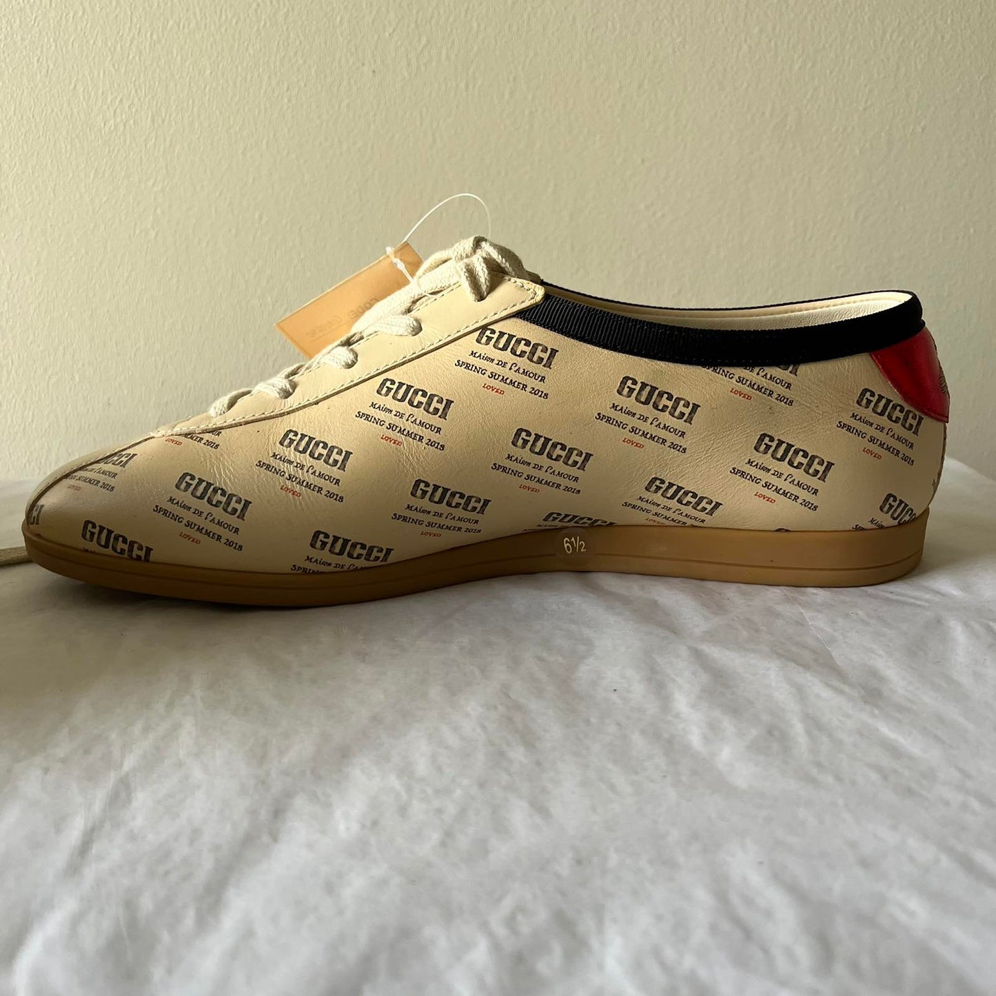 Gucci Falacer Shoes Beige - 6 1/2"
