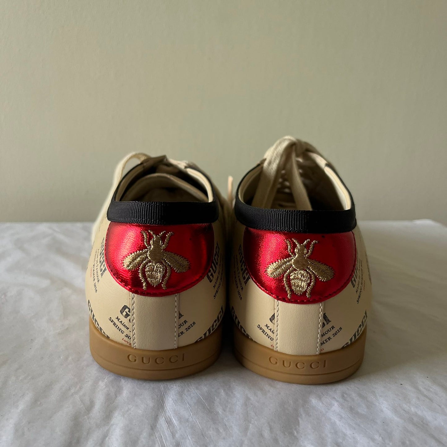 Gucci Falacer Shoes Beige - 6 1/2"