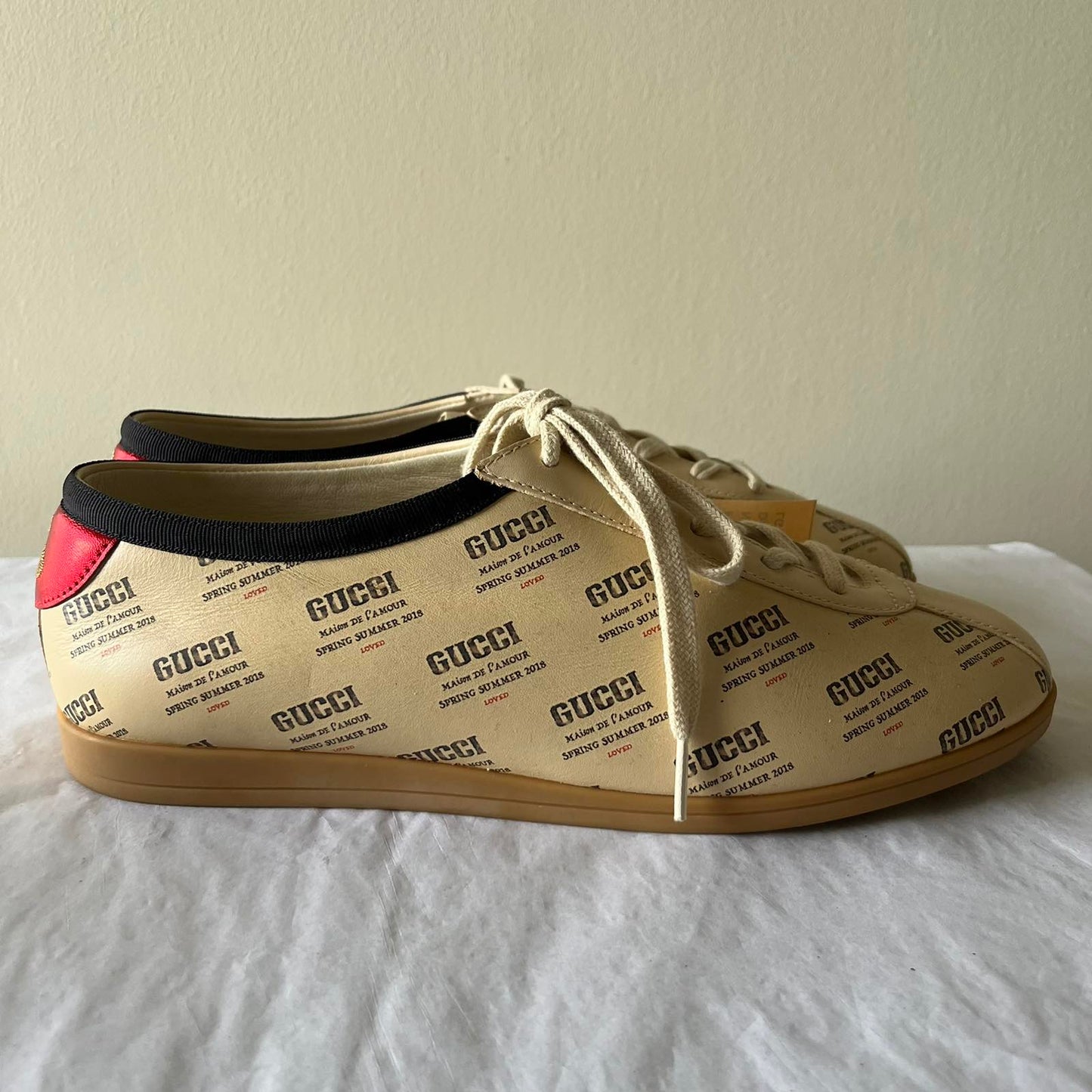 Gucci Falacer Shoes Beige - 6 1/2"