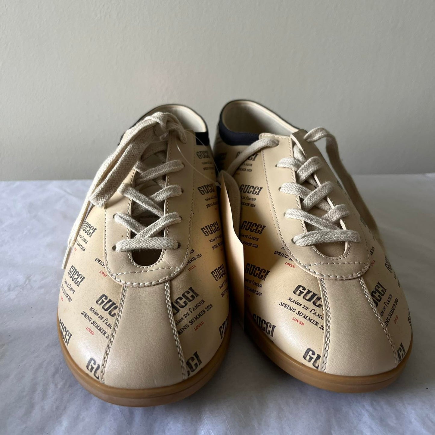 Gucci Falacer Shoes Beige - 6 1/2"