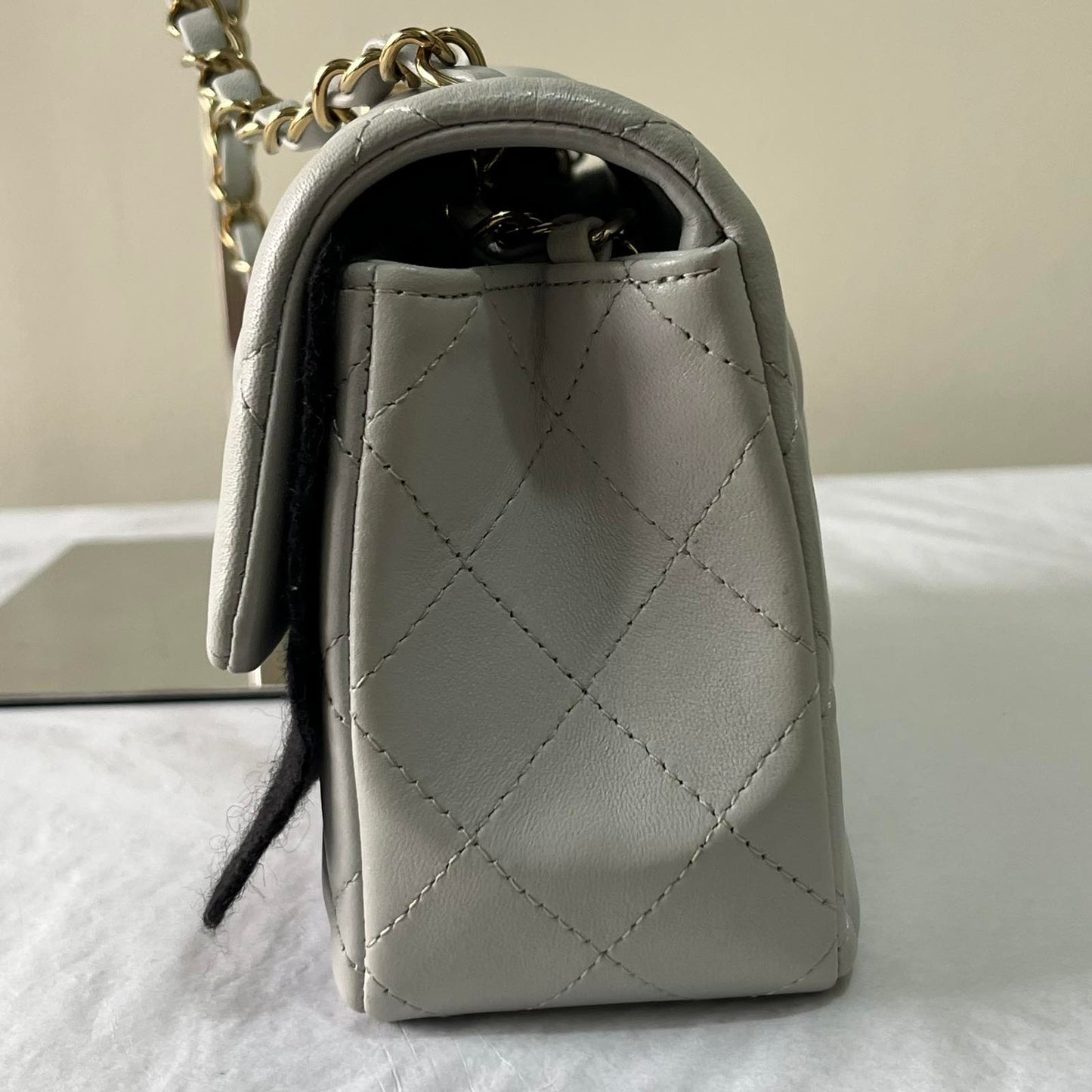 Chanel Mini Classic Flap – 5"H x 8"L x 2"D