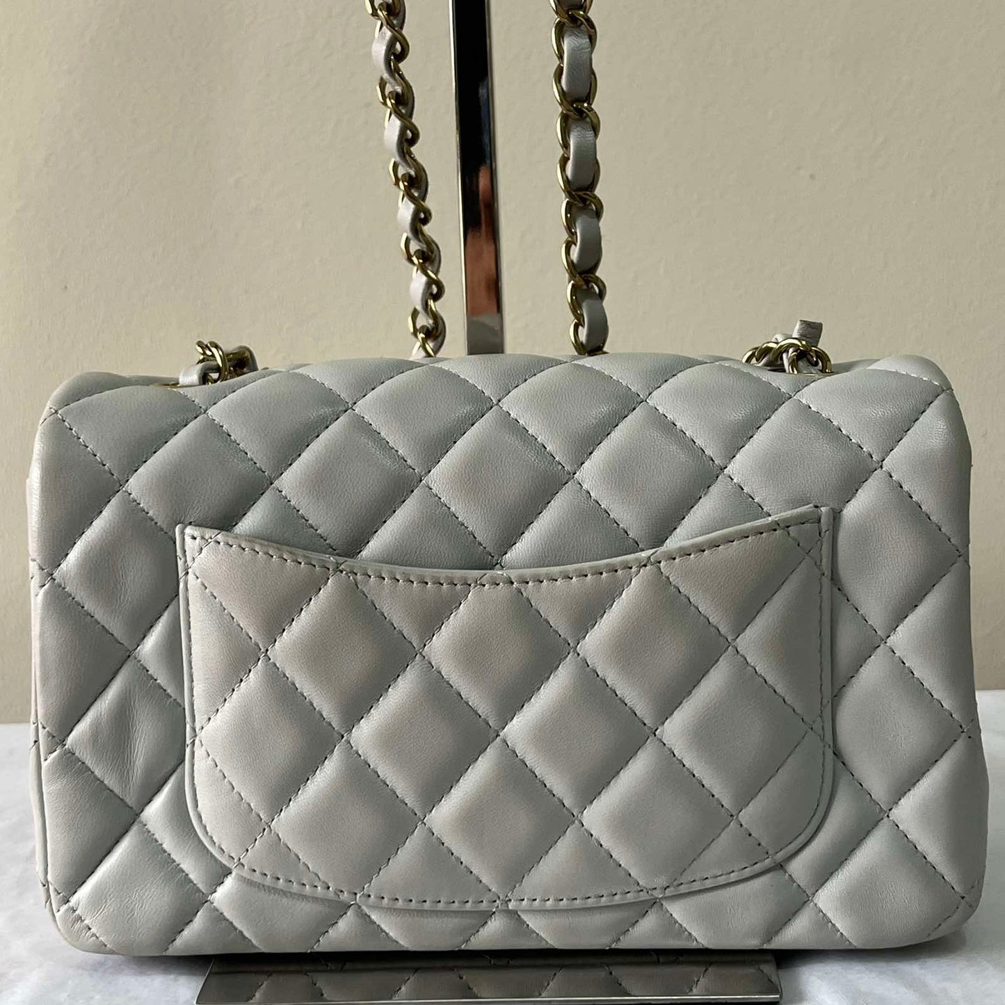 Chanel Mini Classic Flap – 5"H x 8"L x 2"D