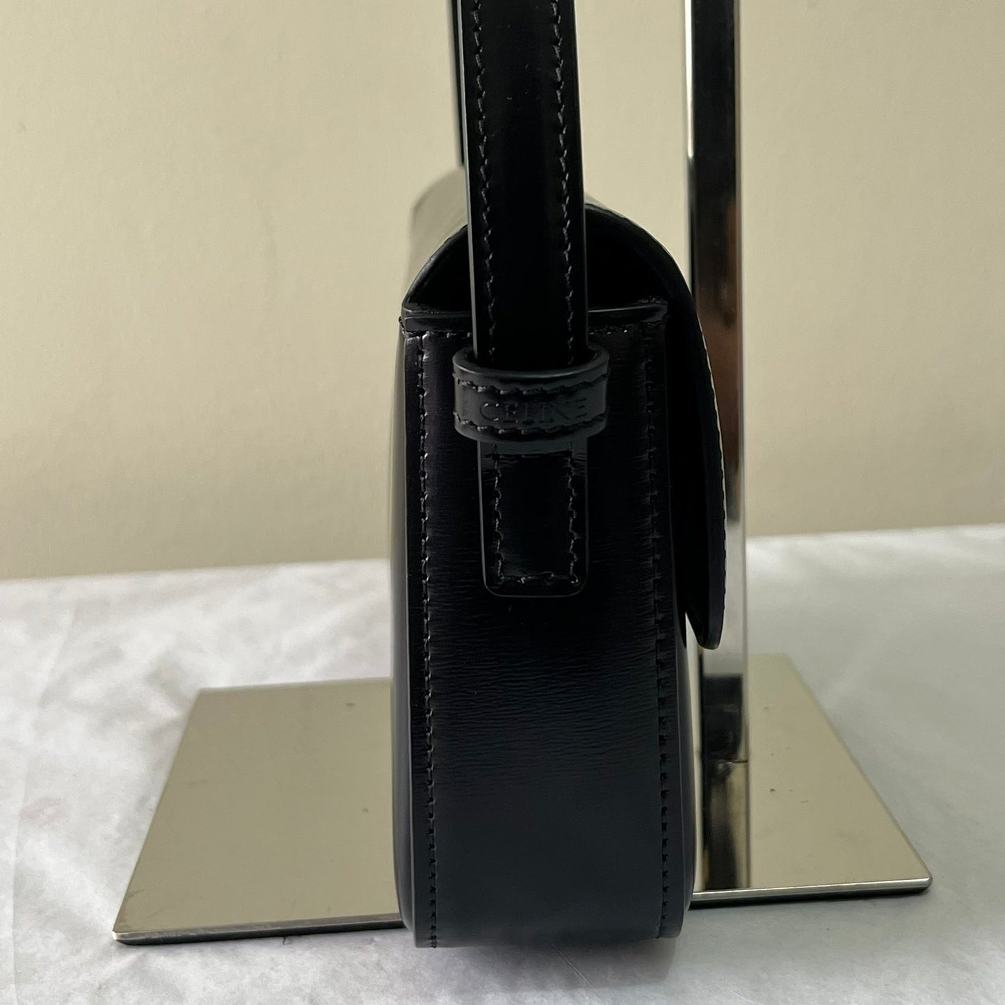 Celine Classic Triomphe Shiny Calfskin β 6"H x 8"L x 2"W