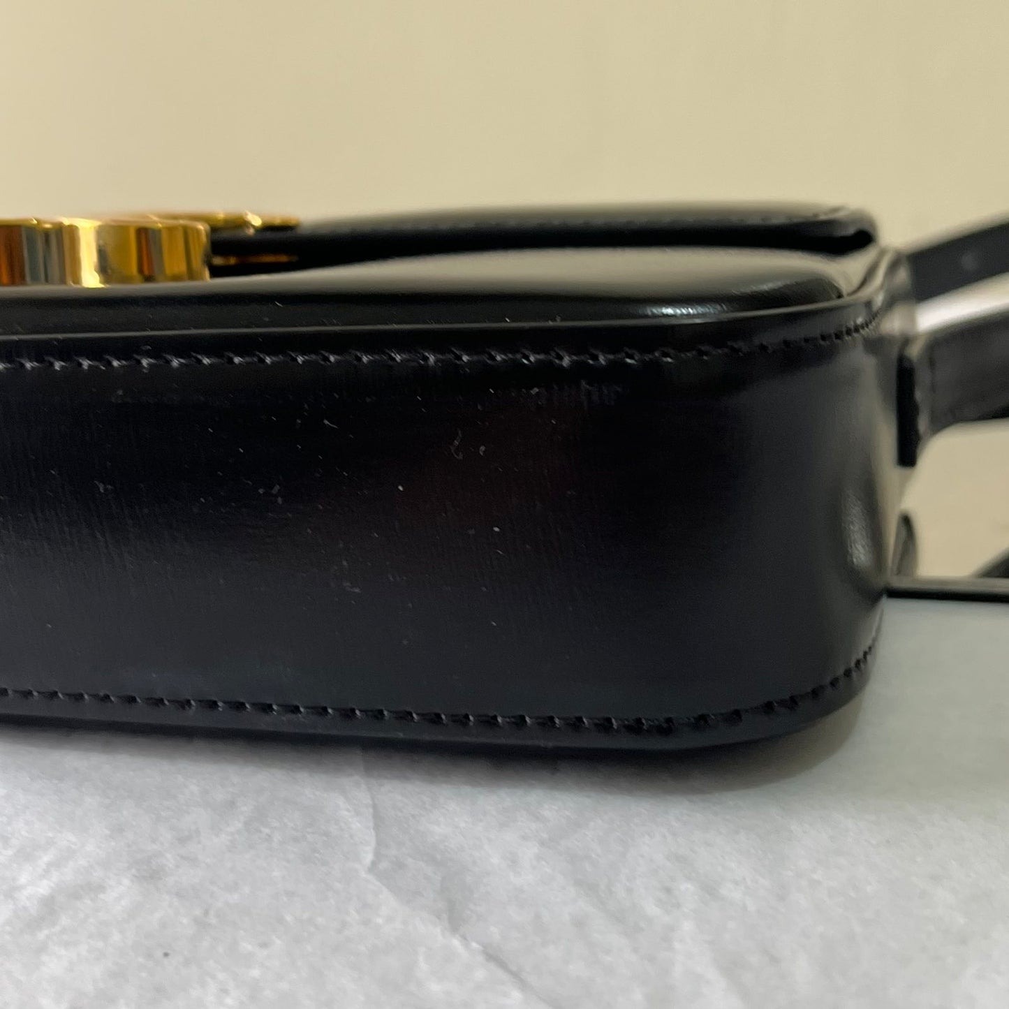 Celine Classic Triomphe Shiny Calfskin β 6"H x 8"L x 2"W