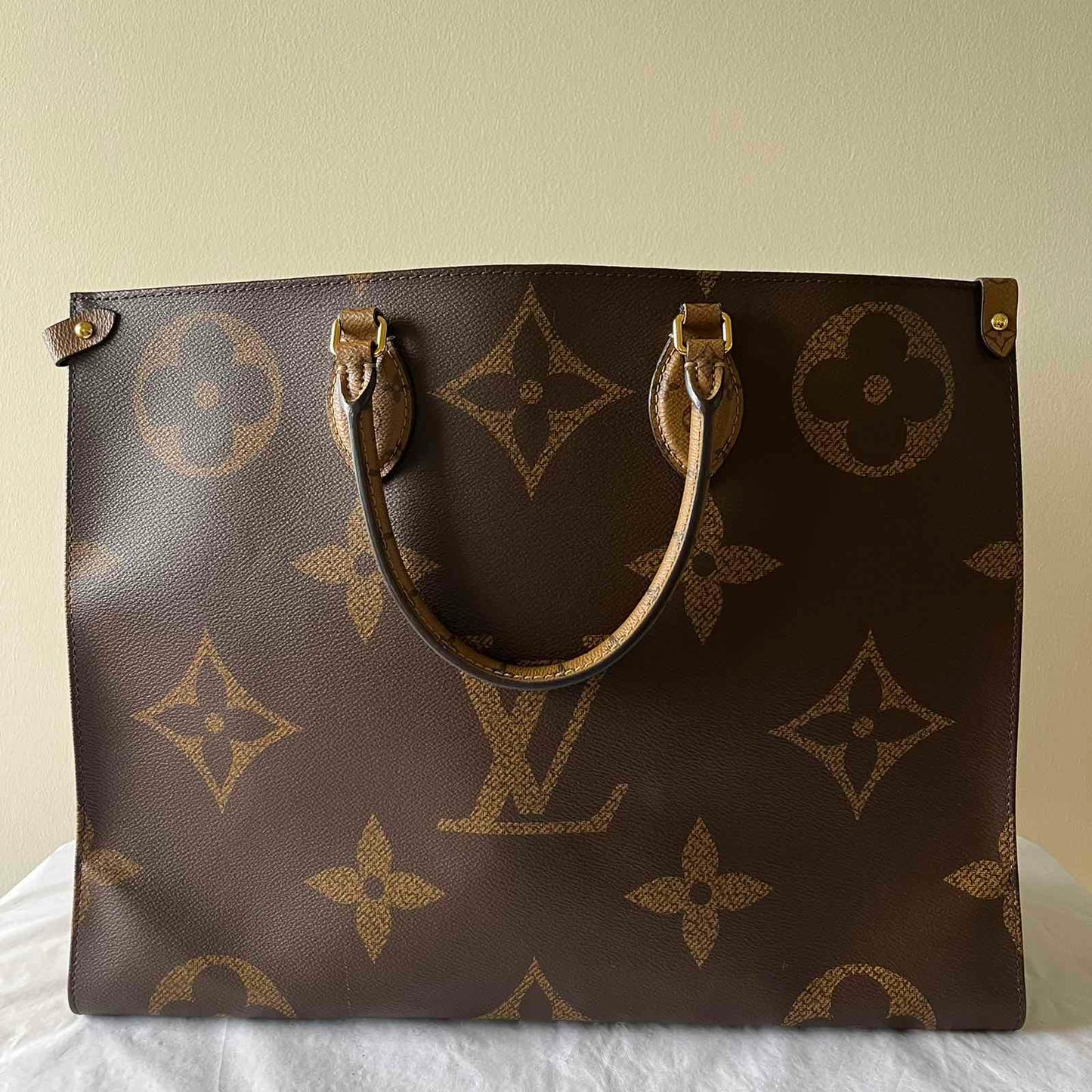 Louis Vuitton OnTheGo Monogram Canvas β 13.4"H x 16.1"L x 7.5"W