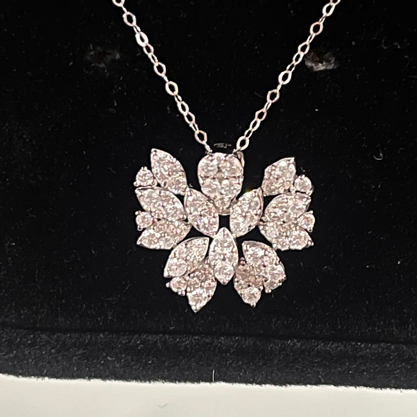 Pear Marquise Diamond Pendant Necklace
