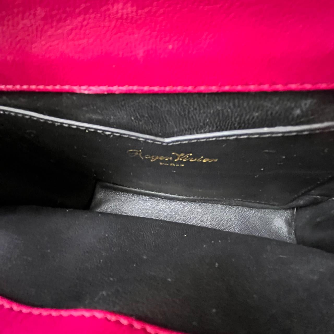 Roger Vivier I Red Patent Hand Bag