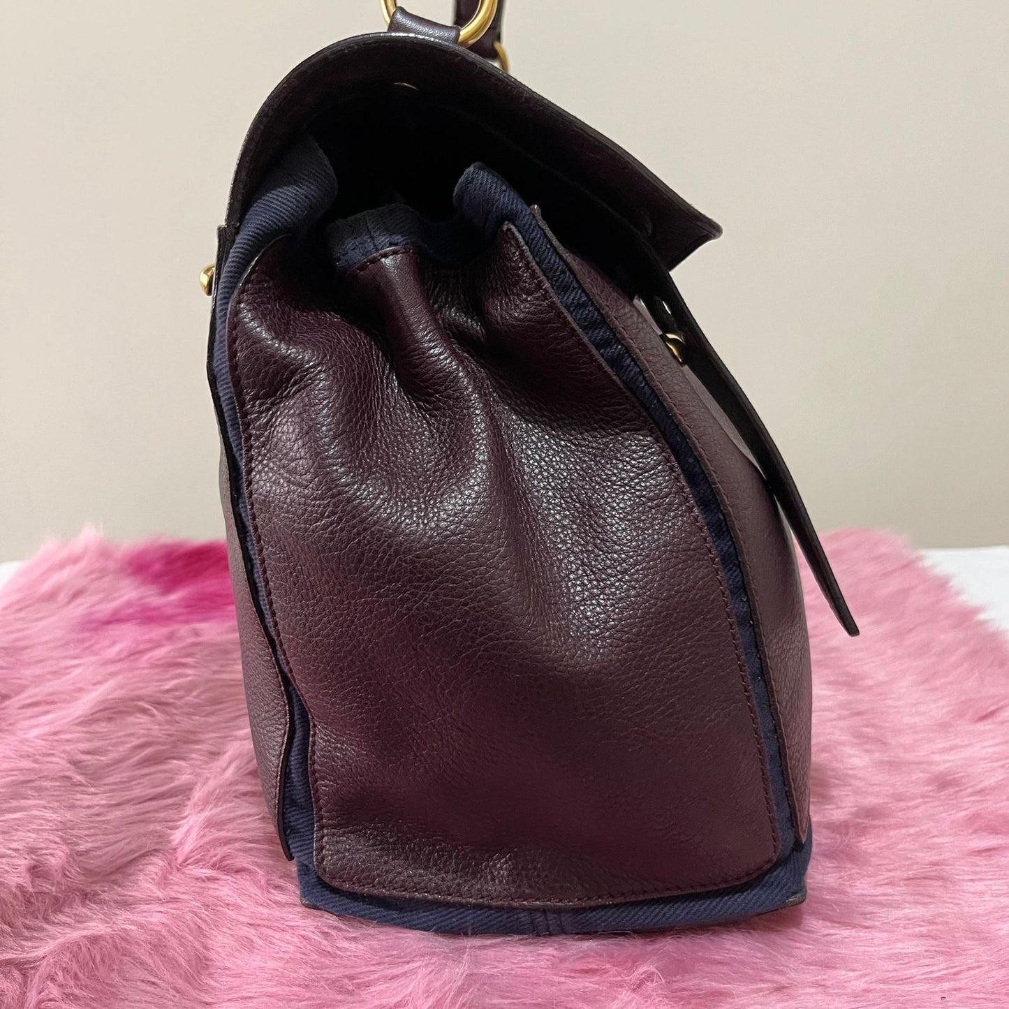 YSL Muse 2 Maroon – 9"H x 13"L x 6"W