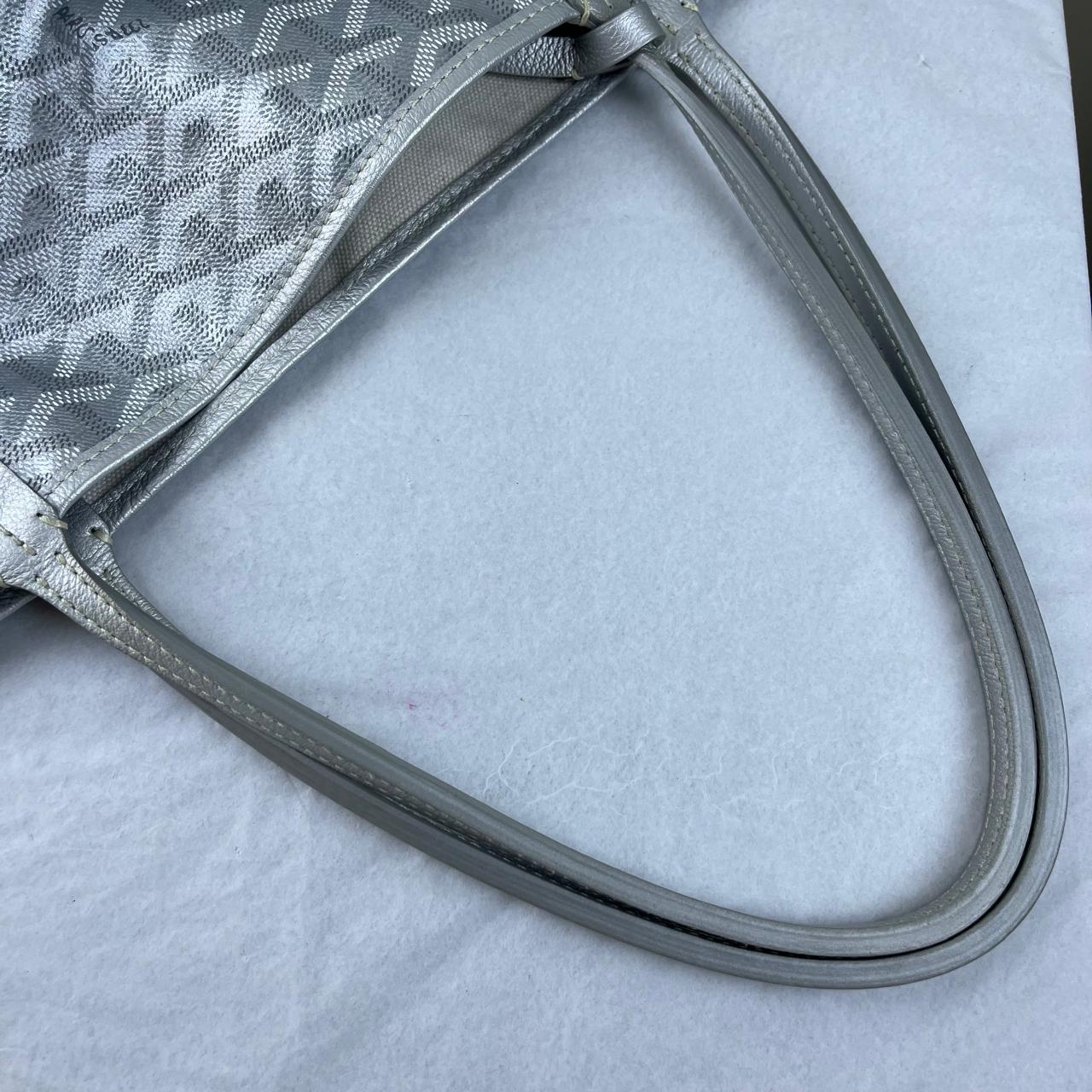 Goyard St. Louis GM Tote – Silver – 13"H x 23"L x 7"W