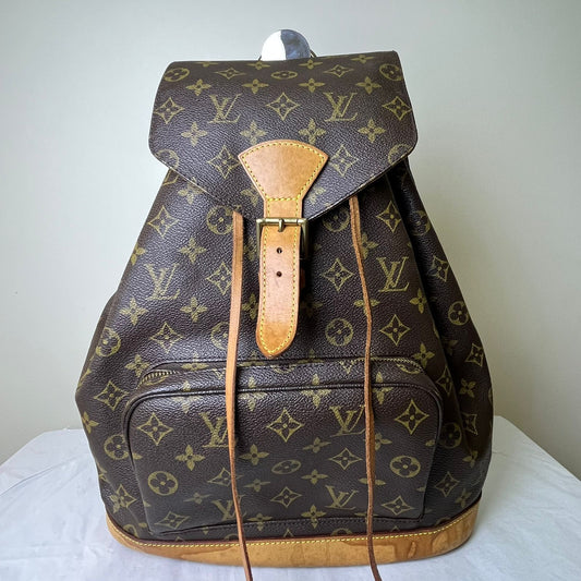 Louis Vuitton Montsouris GM Monogram Canvas – 15.0"H x 12.2"L x 5.1"W