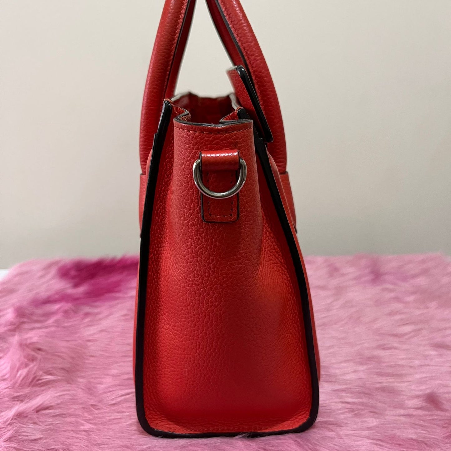 Celine Nano Luggage Red – 8"H x 8"L x 4"W