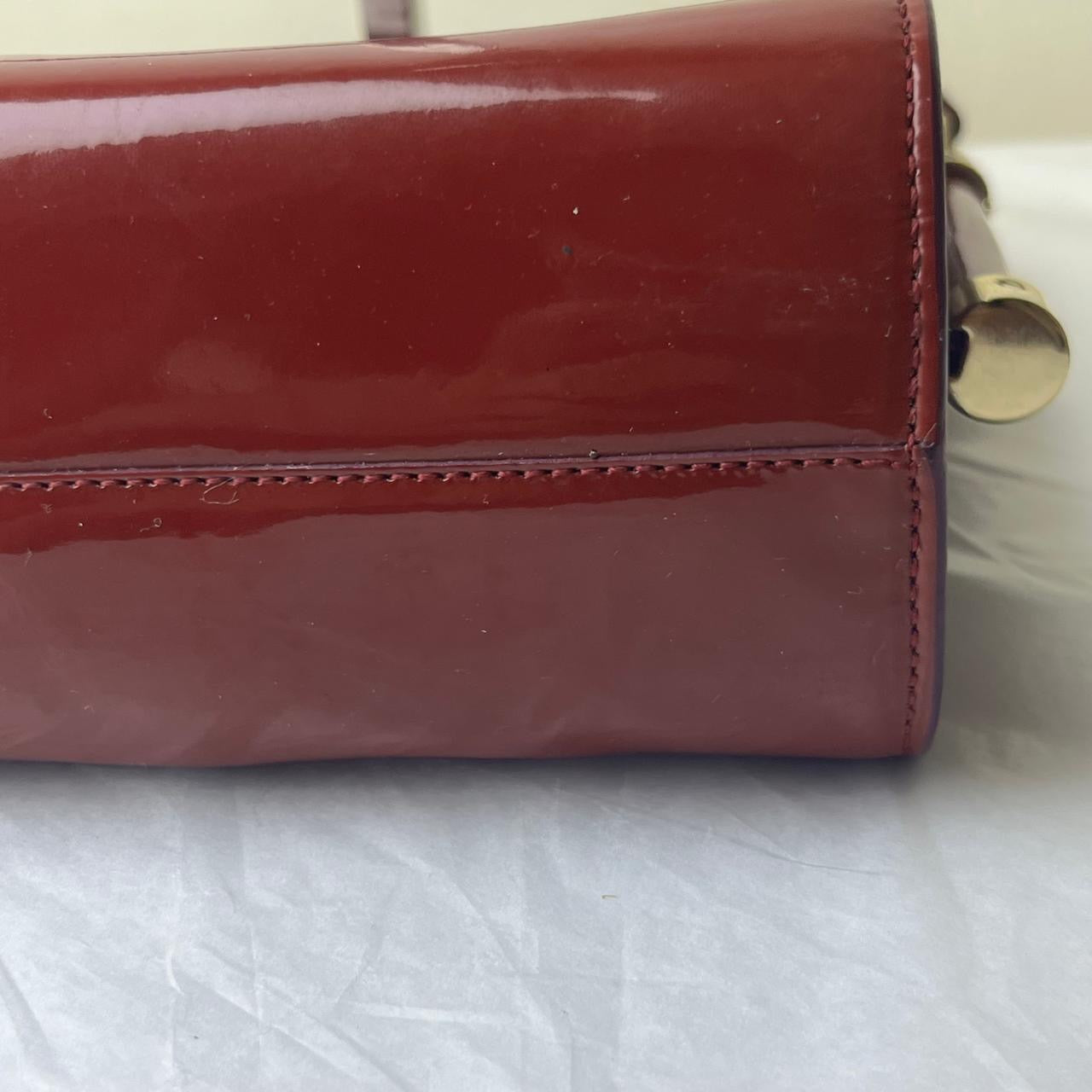 Roger Vivier I Red Patent Hand Bag