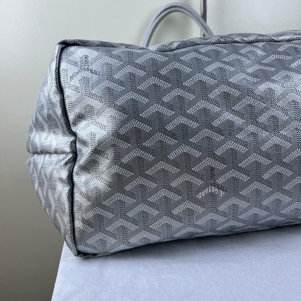 Goyard St. Louis GM Tote – Silver – 13"H x 23"L x 7"W