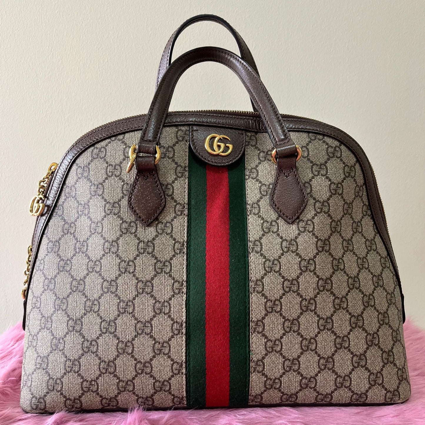 Gucci Ophidia GG Top Handle – 9"H x 11"L x 4.5"W