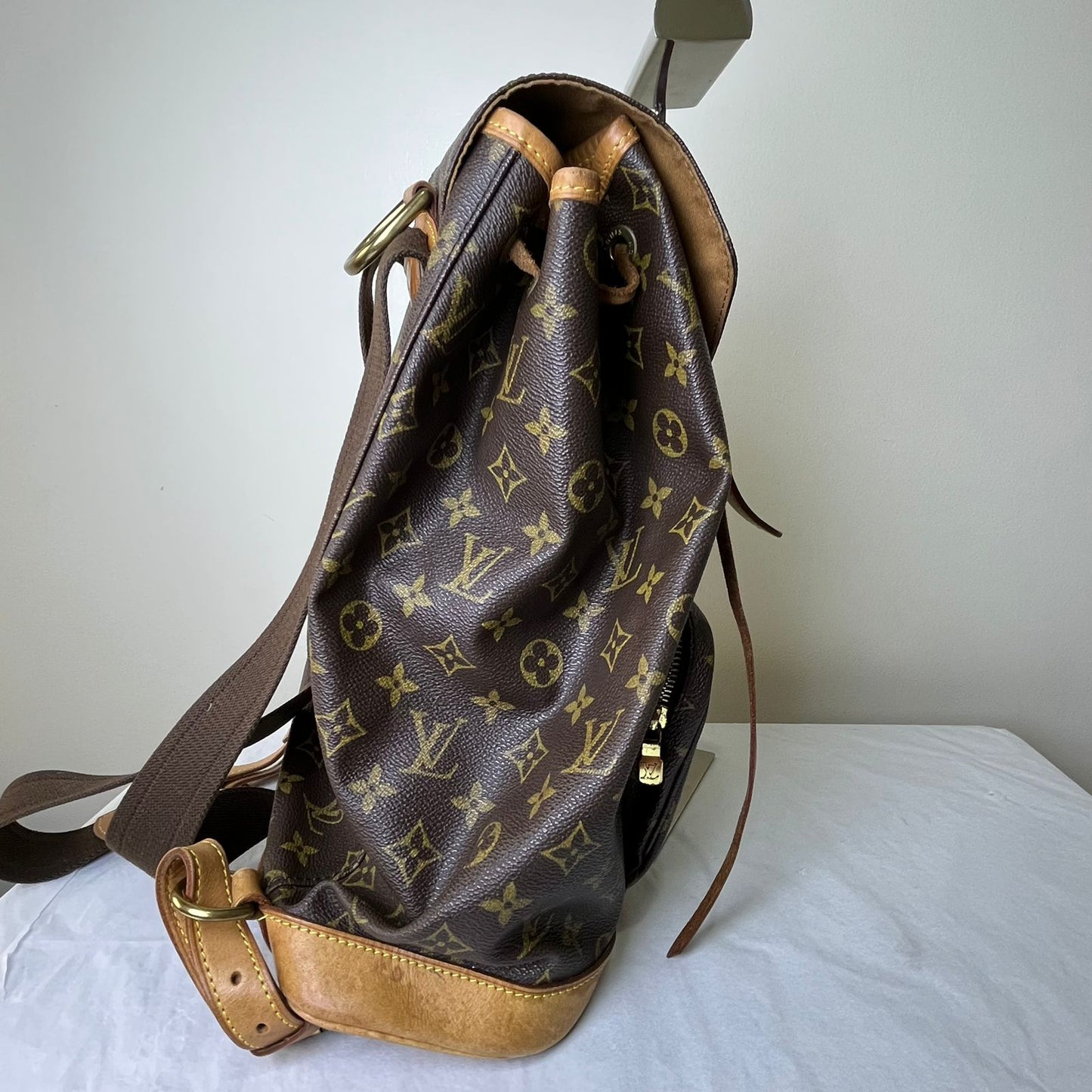 Louis Vuitton Montsouris GM Monogram Canvas – 15.0"H x 12.2"L x 5.1"W