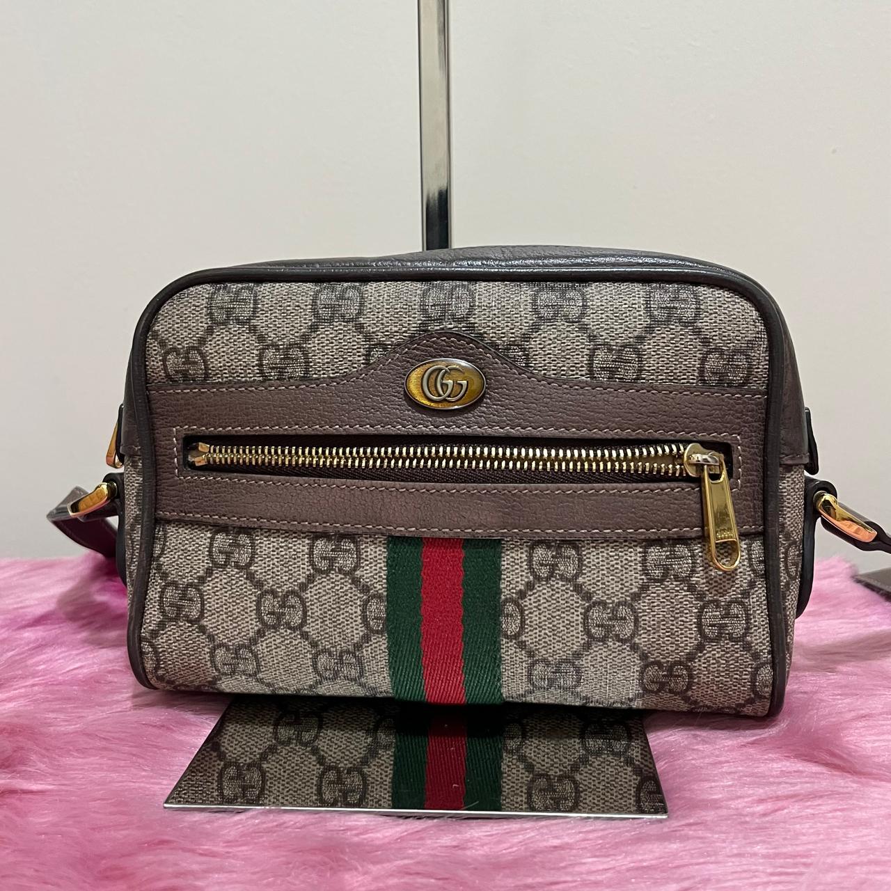 Gucci Mini Ophidia Crossbody Bag – Beige and Ebony Canvas