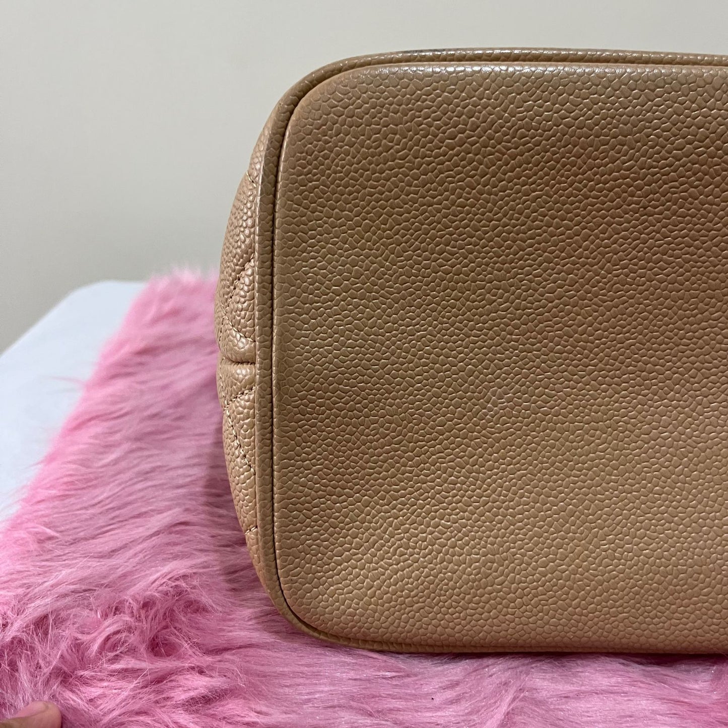 Chanel Medallion Tote Beige – 9.5"H x 12"L x 6"W