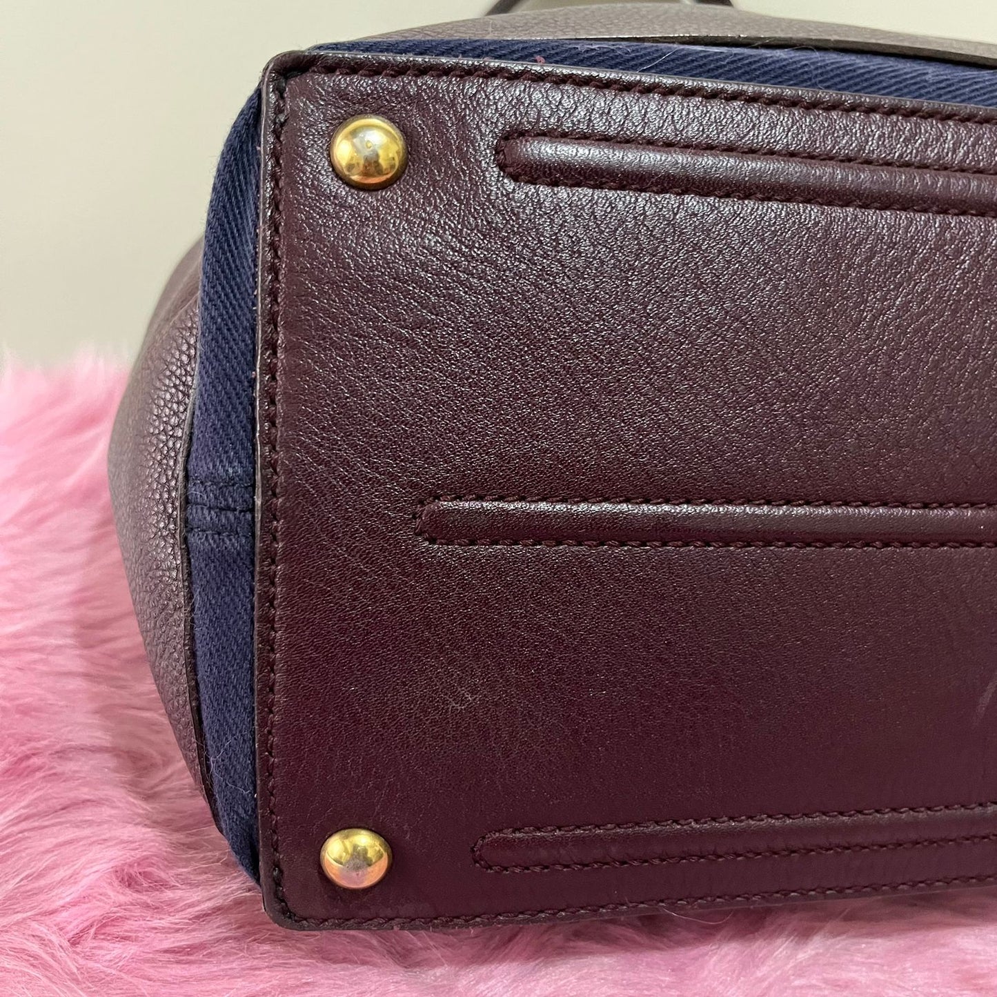 YSL Muse 2 Maroon – 9"H x 13"L x 6"W