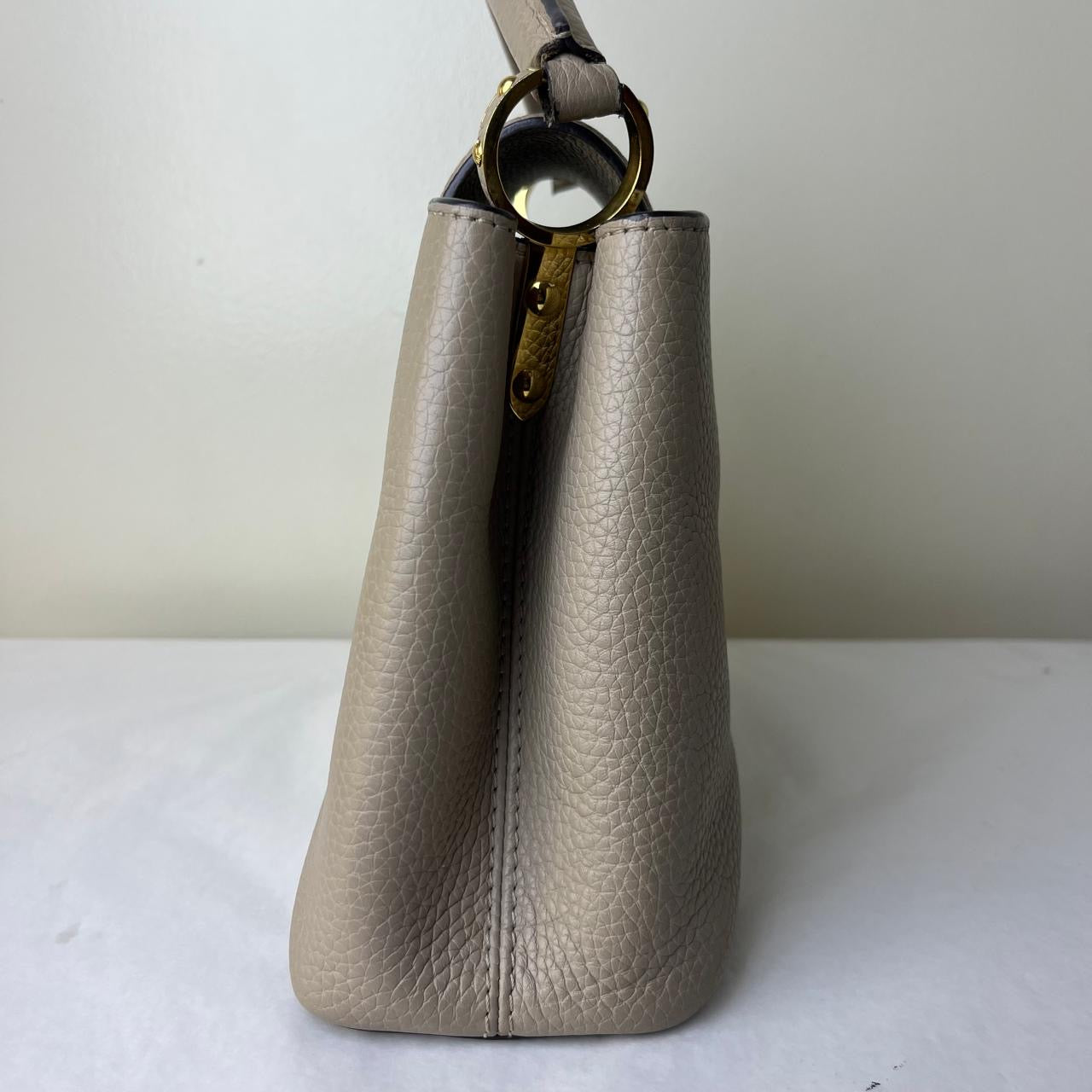 Louis Vuitton Capucine BB Galet – 5.5"H x 8.2"L x 2.8"W