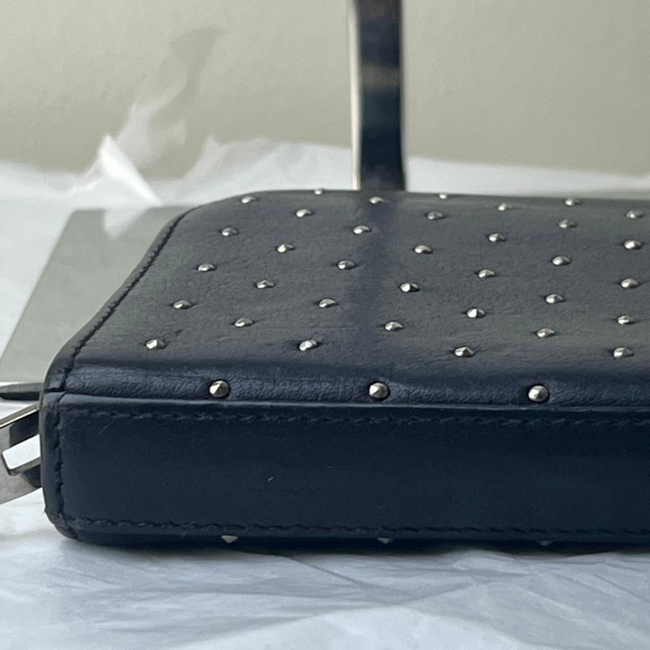 YSL  Paris Studded Zip Long Wallet