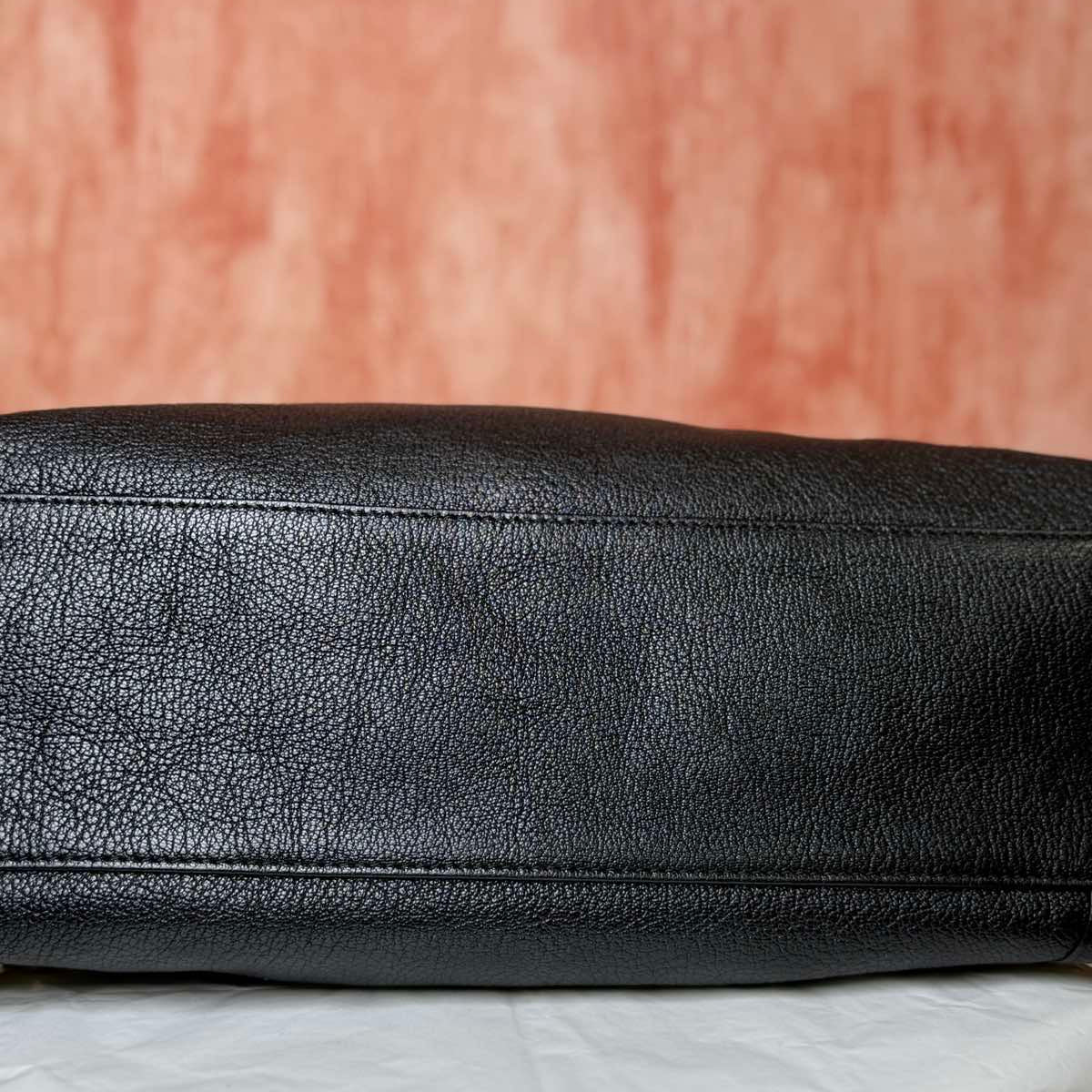 Balenciaga Leather Metallic Edge Classic City Tote - Black 8.5" H x 12.75" W