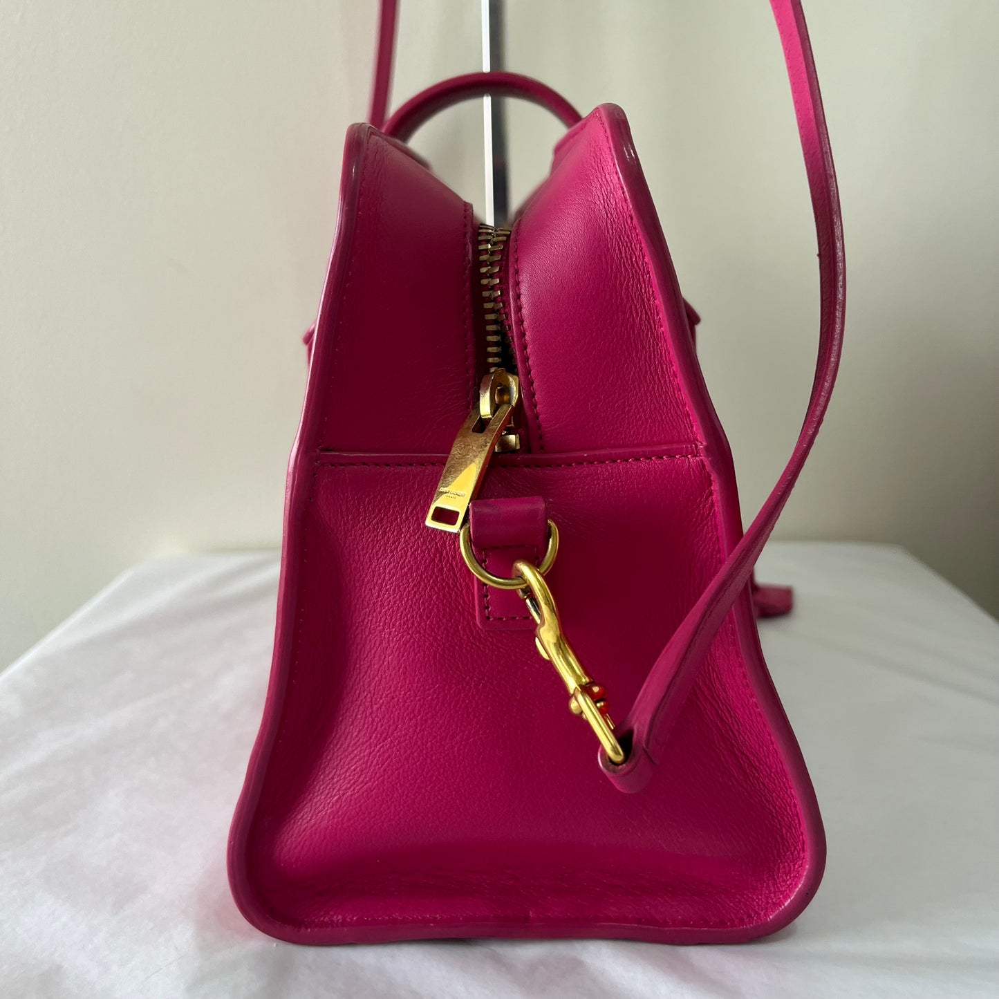 YSL Cabas Chyc Small Hot Pink – 8"H x 10"L x 3"W