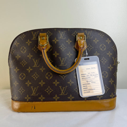 Louis Vuitton Alma PM Monogram Canvas – 9.4"H x 12.6"L x 6.3"W