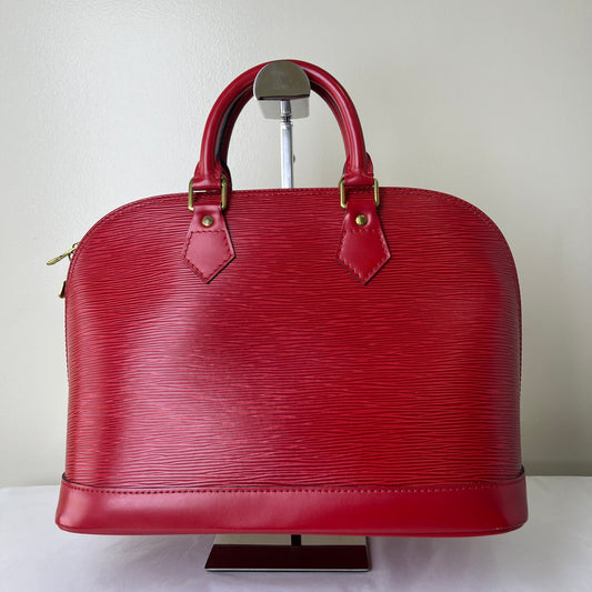Louis Vuitton Alma PM Red – 9.4"H x 12.6"L x 6.3"W