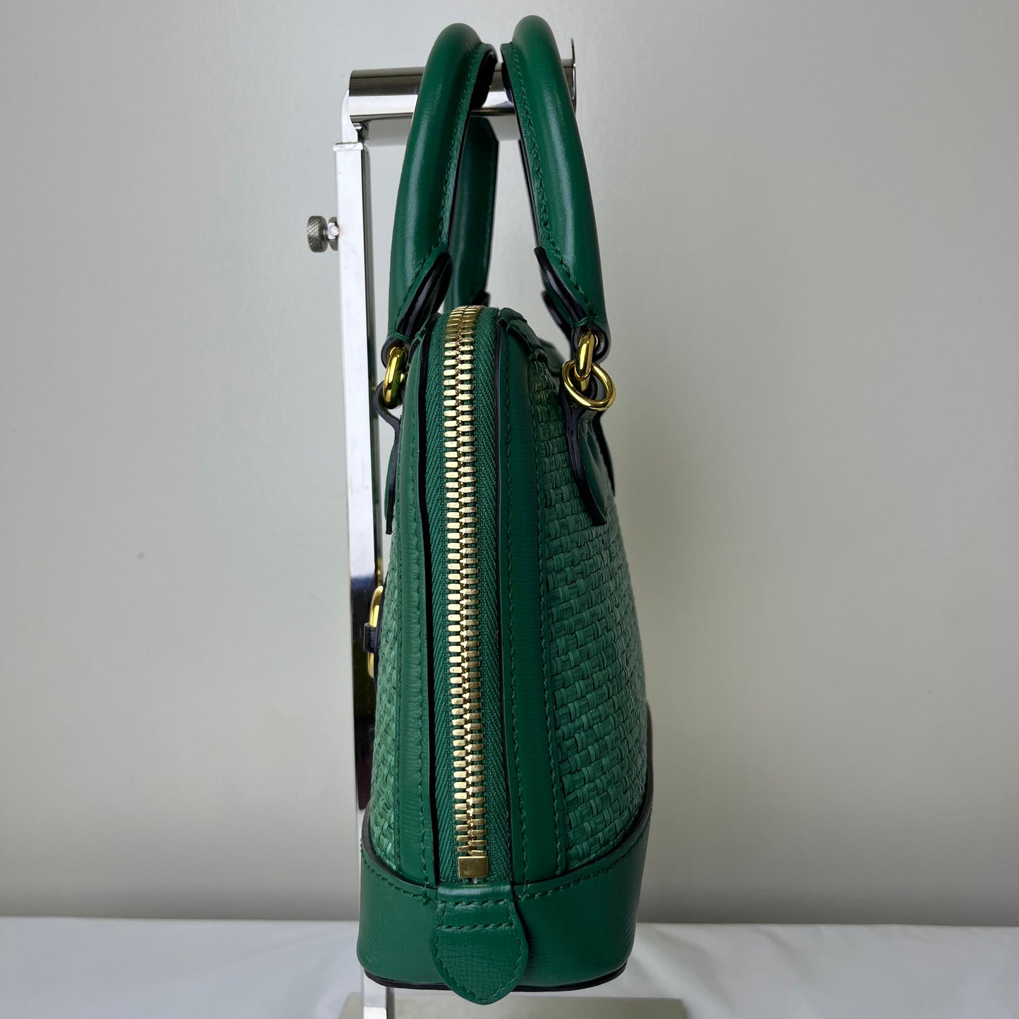Gucci Horsebit Mini Top Handle Green – 6.3"H x 7.9"L x 2.4"W