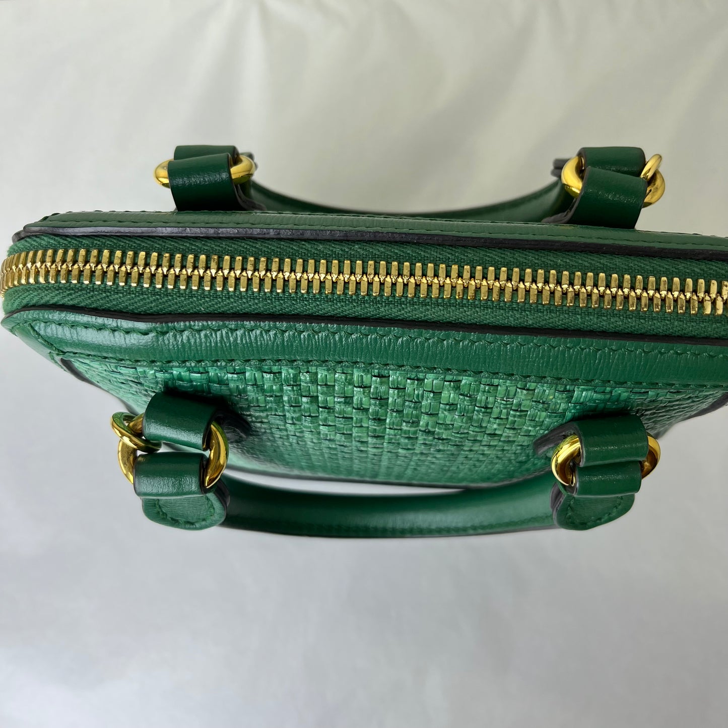 Gucci Horsebit Mini Top Handle Green – 6.3"H x 7.9"L x 2.4"W