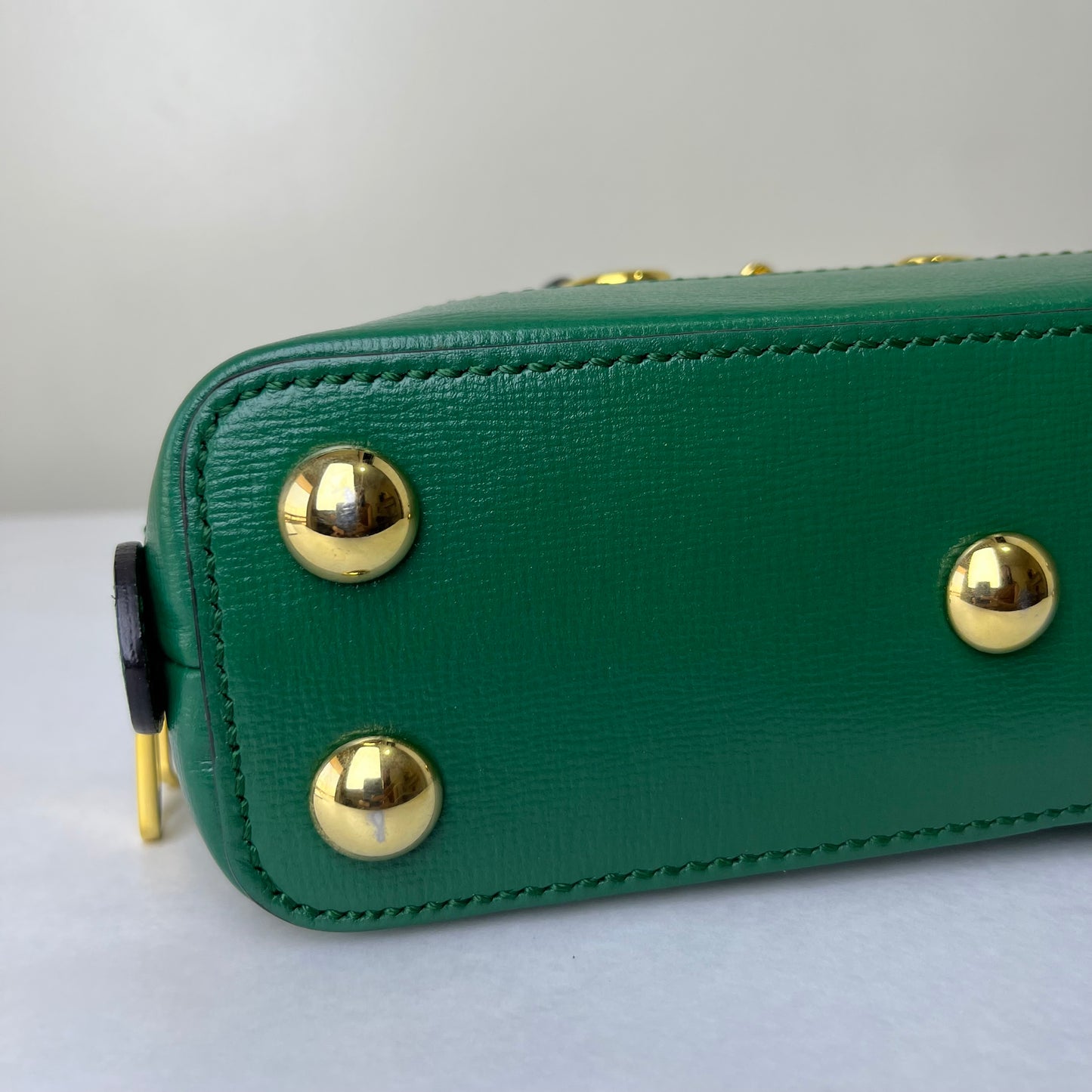 Gucci Horsebit Mini Top Handle Green – 6.3"H x 7.9"L x 2.4"W