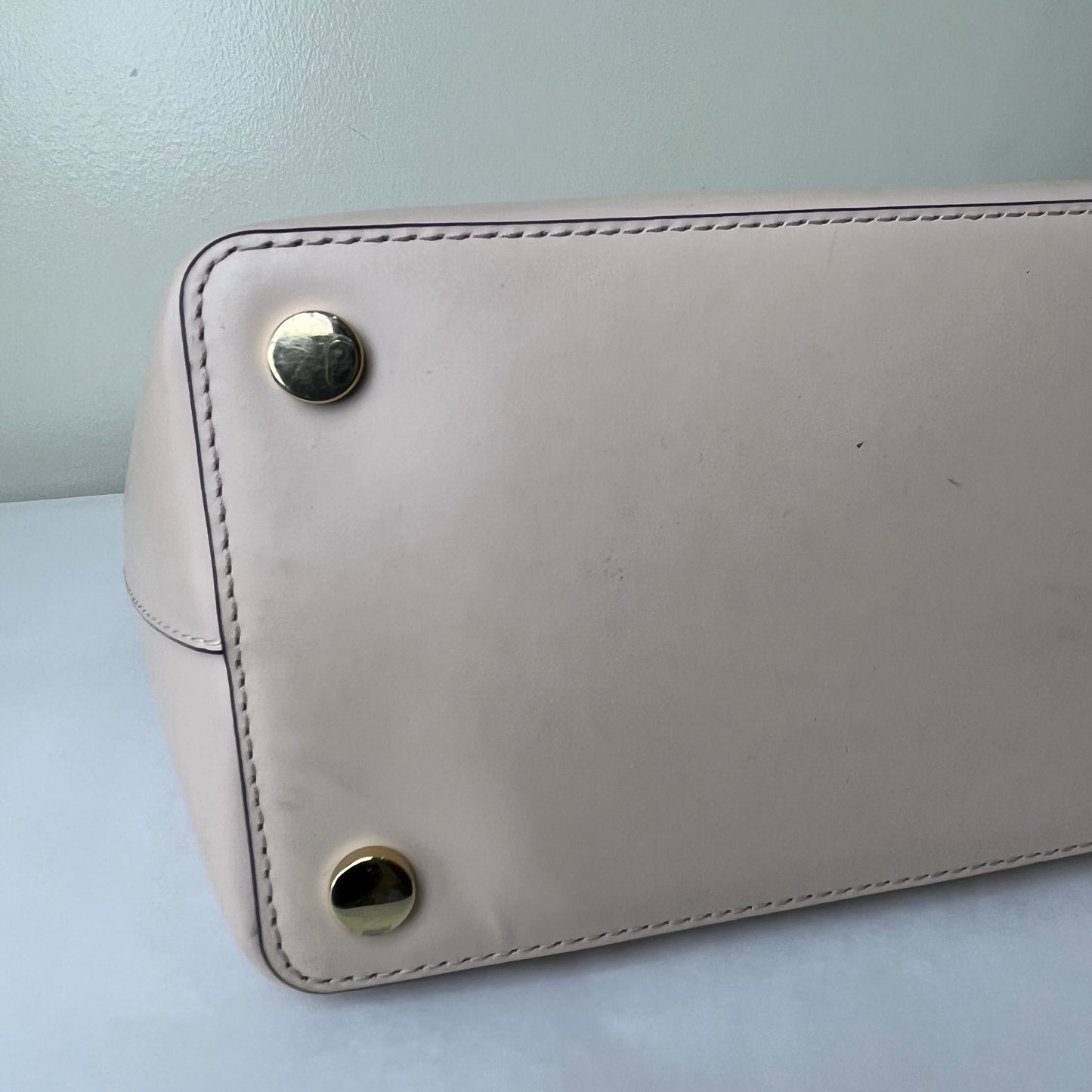 Michael Kors Bucket Bag Beige – 10"H x 9"L x 5"W