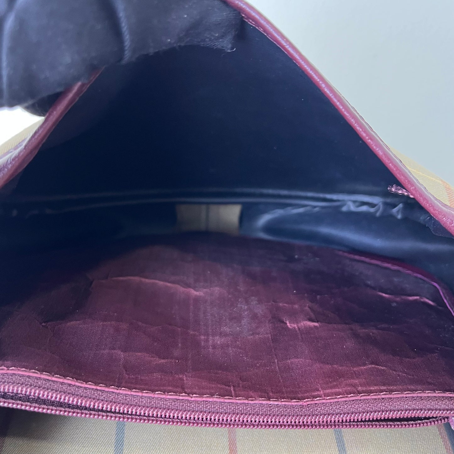 Burberry Vintage Saddle – 7.5"H x 10.2"L x 2.8"W