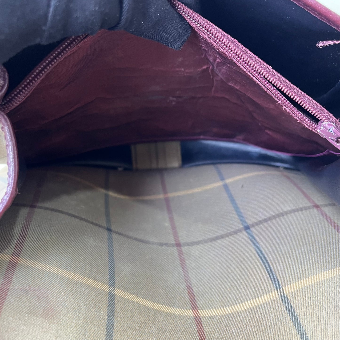 Burberry Vintage Saddle – 7.5"H x 10.2"L x 2.8"W
