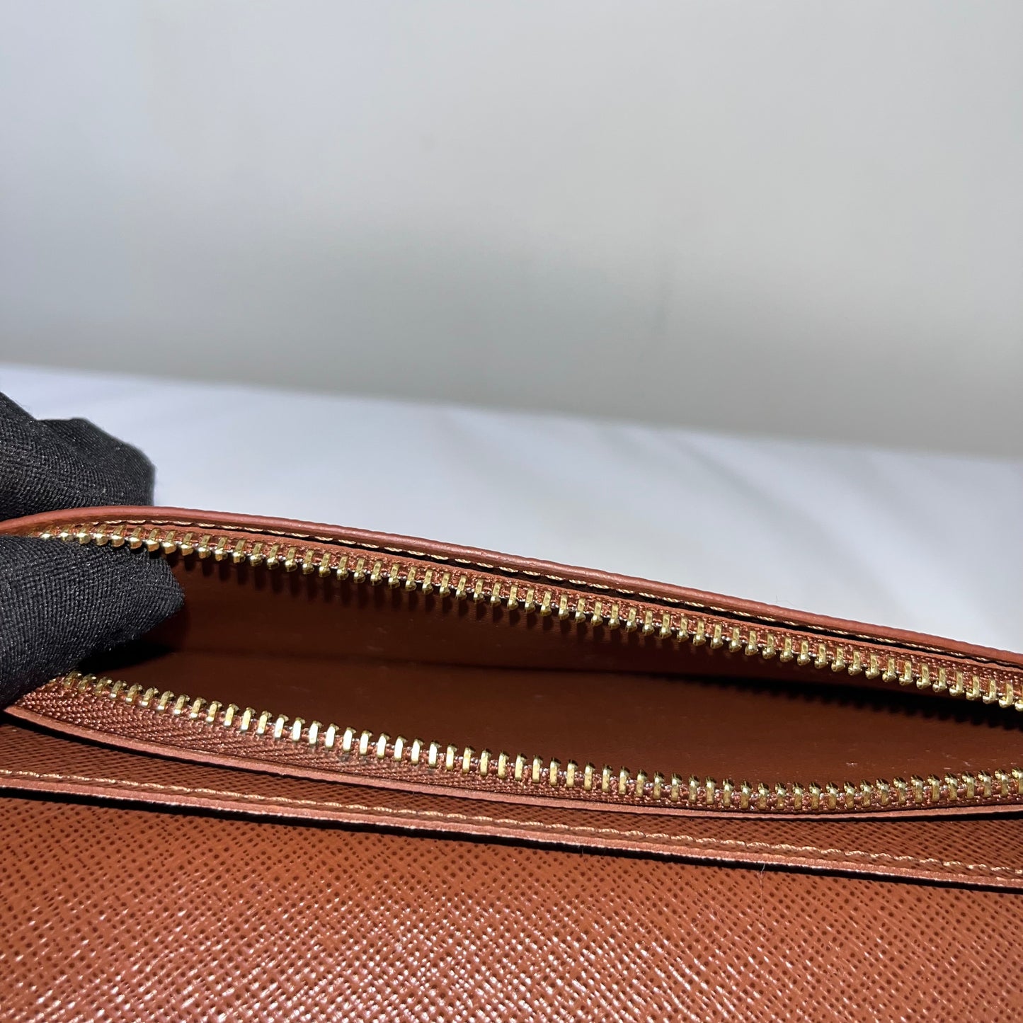 Louis Vuitton Brazza Wallet Monogram Canvas – 3.9"H x 7.5"L x 0.8"W