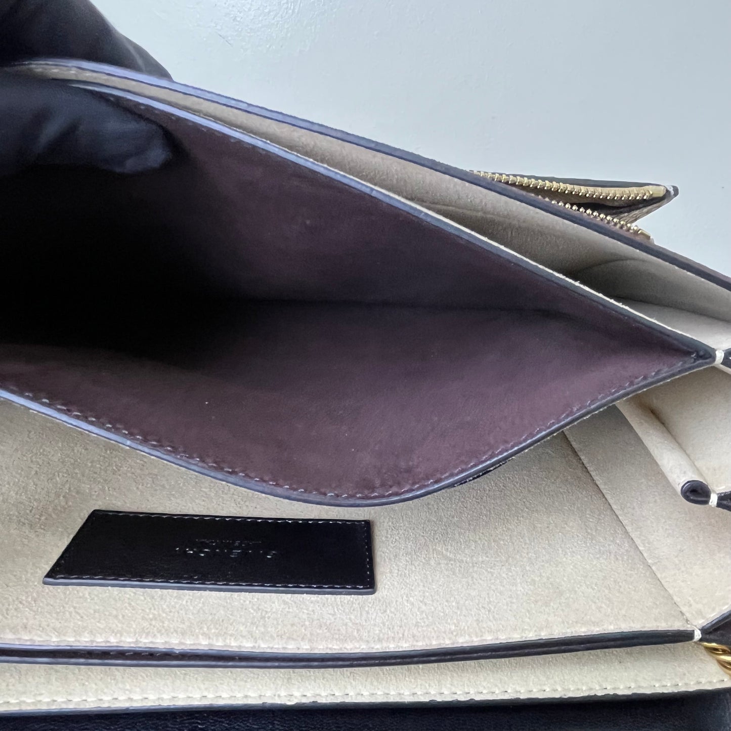 Givenchy GV3 Large Snake Skin – 8.3"H x 10.2"L x 3.9"W