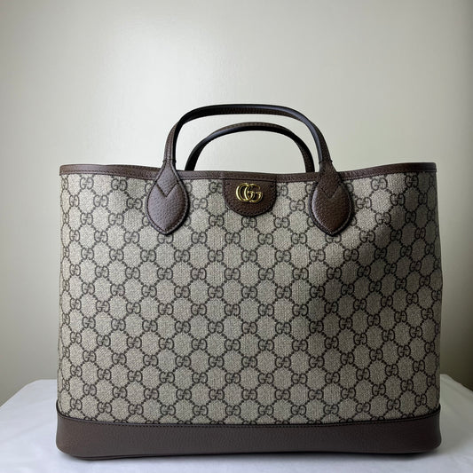 Gucci Ophidia Tote Bag Large – 13.4"H x 13.4"L x 5.5"W