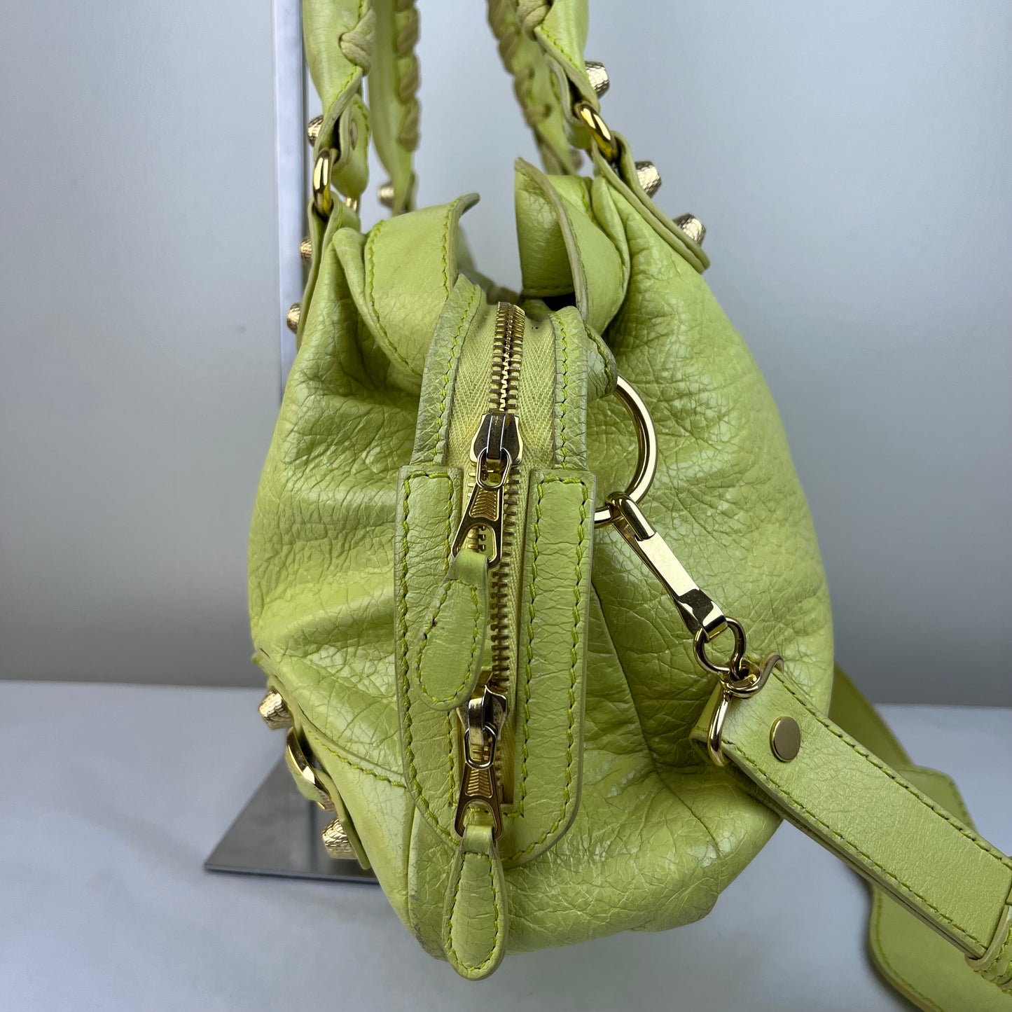 Balenciaga Town Apple Green – 9.4"H x 13.8"L x 5.5"W