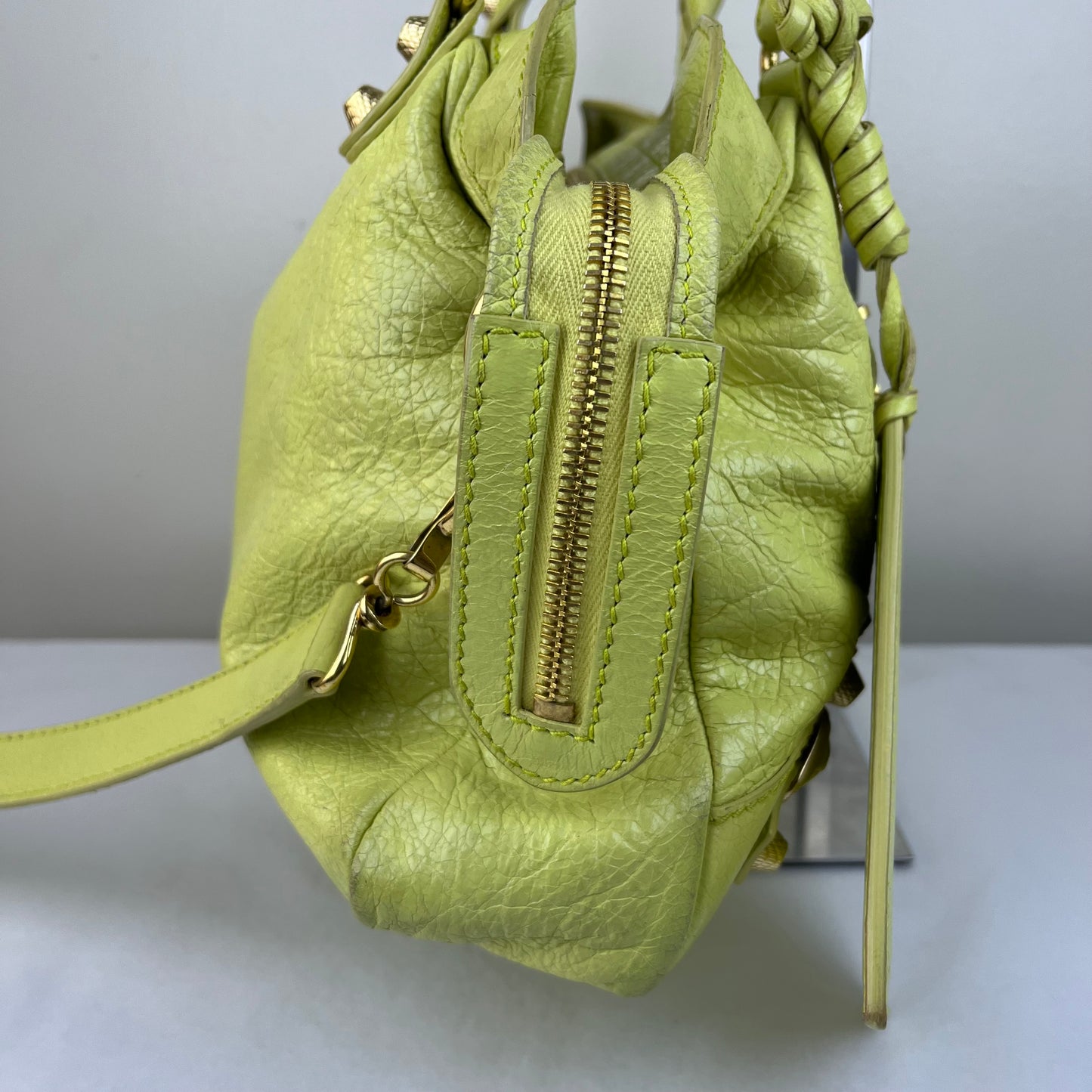 Balenciaga Town Apple Green – 9.4"H x 13.8"L x 5.5"W