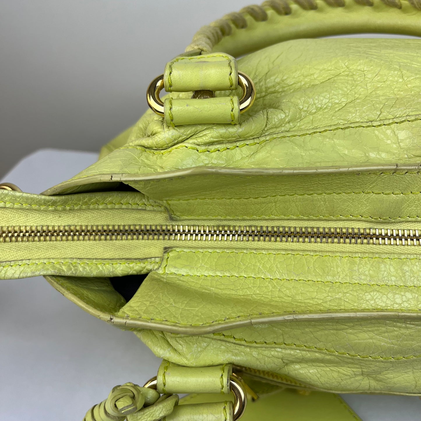Balenciaga Town Apple Green – 9.4"H x 13.8"L x 5.5"W