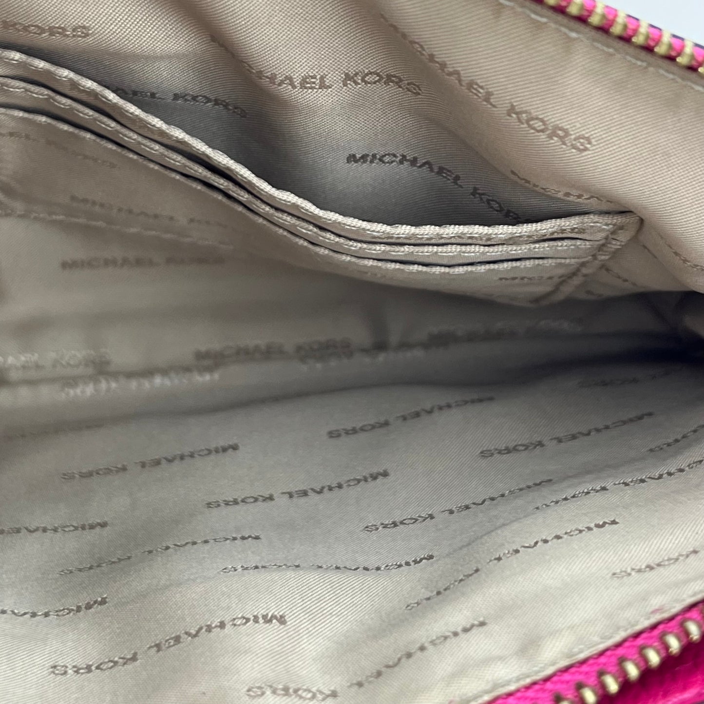 Michael Kors Clutch/Wristlet Pink – 5.5"H x 9"L x 1.5"W