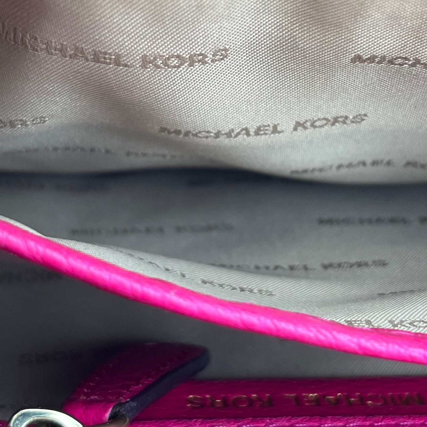 Michael Kors Clutch/Wristlet Pink – 5.5"H x 9"L x 1.5"W