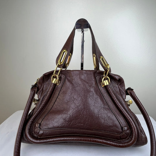 Chloé Paraty Medium Brown – 9.5"H x 15"L x 6"W