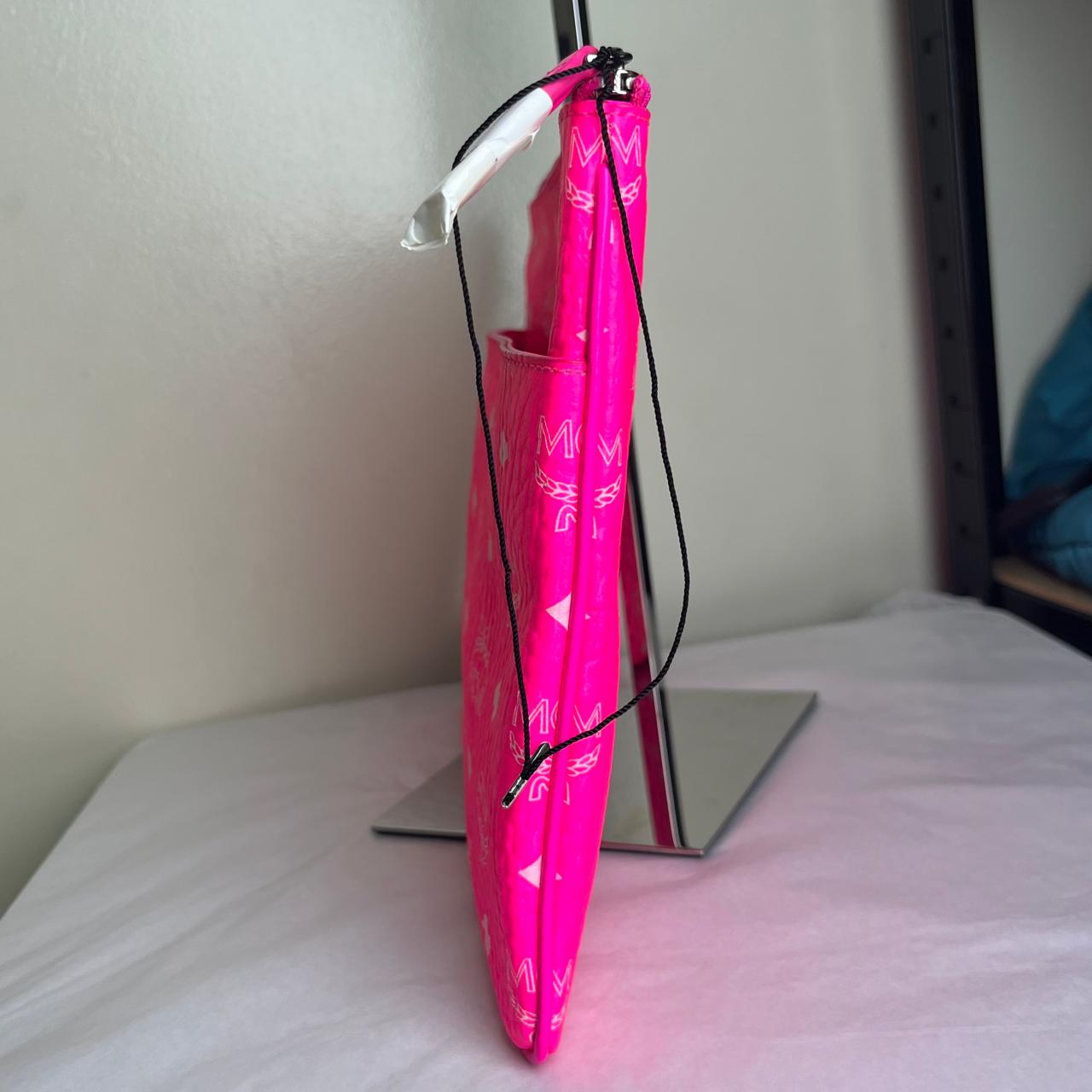 MCM Clutch Neon Pink