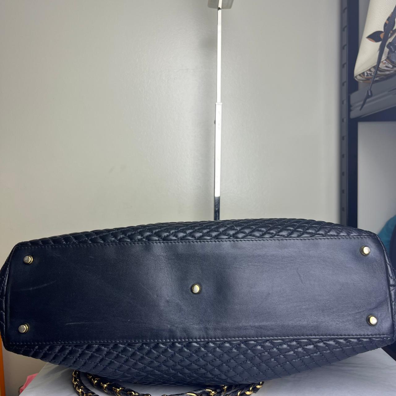 Bally Quilted Lambskin Tote Black