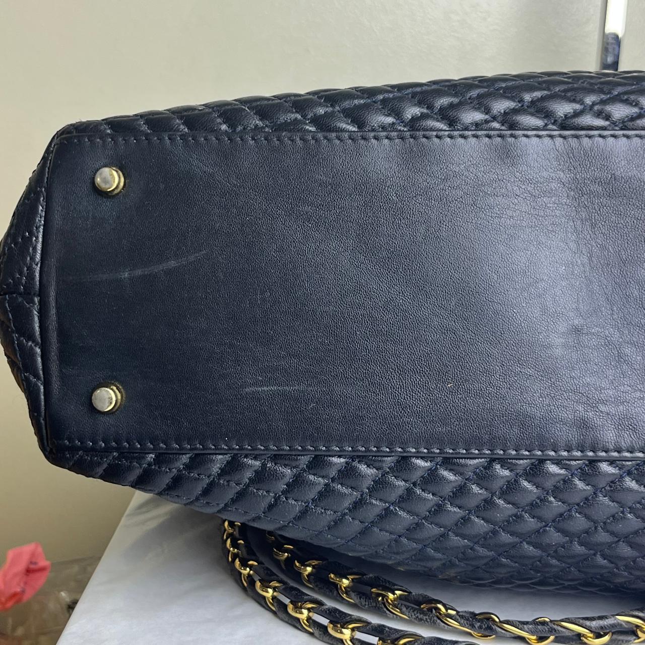 Bally Quilted Lambskin Tote Black