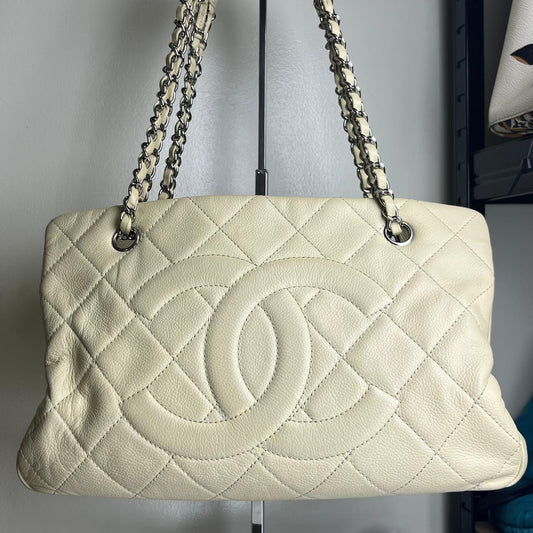 Chanel Timeless CC Soft Shopping Tote Beige