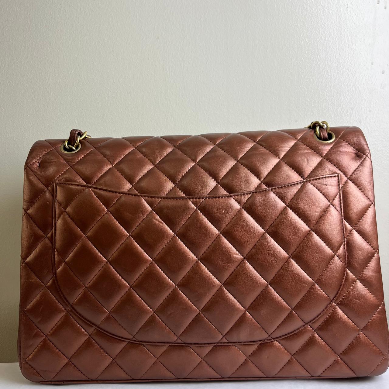 Chanel Classic Flap Maxi in Bronze (Revived Color)