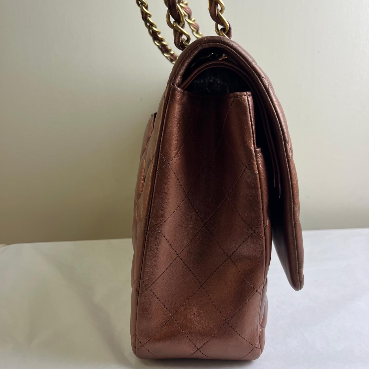 Chanel Classic Flap Maxi in Bronze (Revived Color)